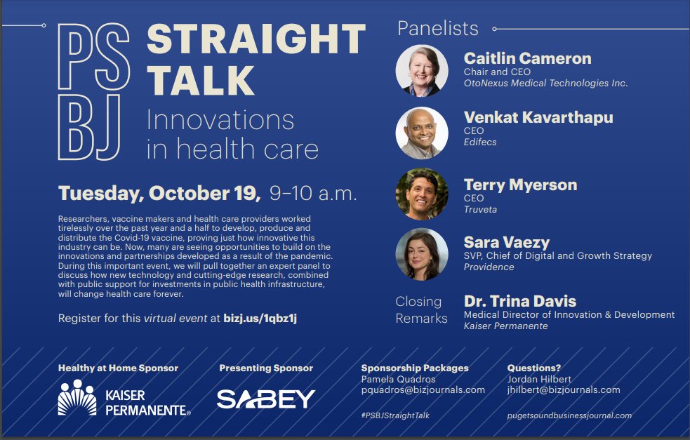 edifecs's tweet photo. Join us for a @PSBJ event featuring our very own Venkat Kavarthapu to discuss how new technology and cutting-edge research + public support for investments in public health infrastructure, will change health care.
forever.https://https://t.co/uzZWzJGo8z
#HIT #innovation #edifecs https://t.co/y3mbChOU6h