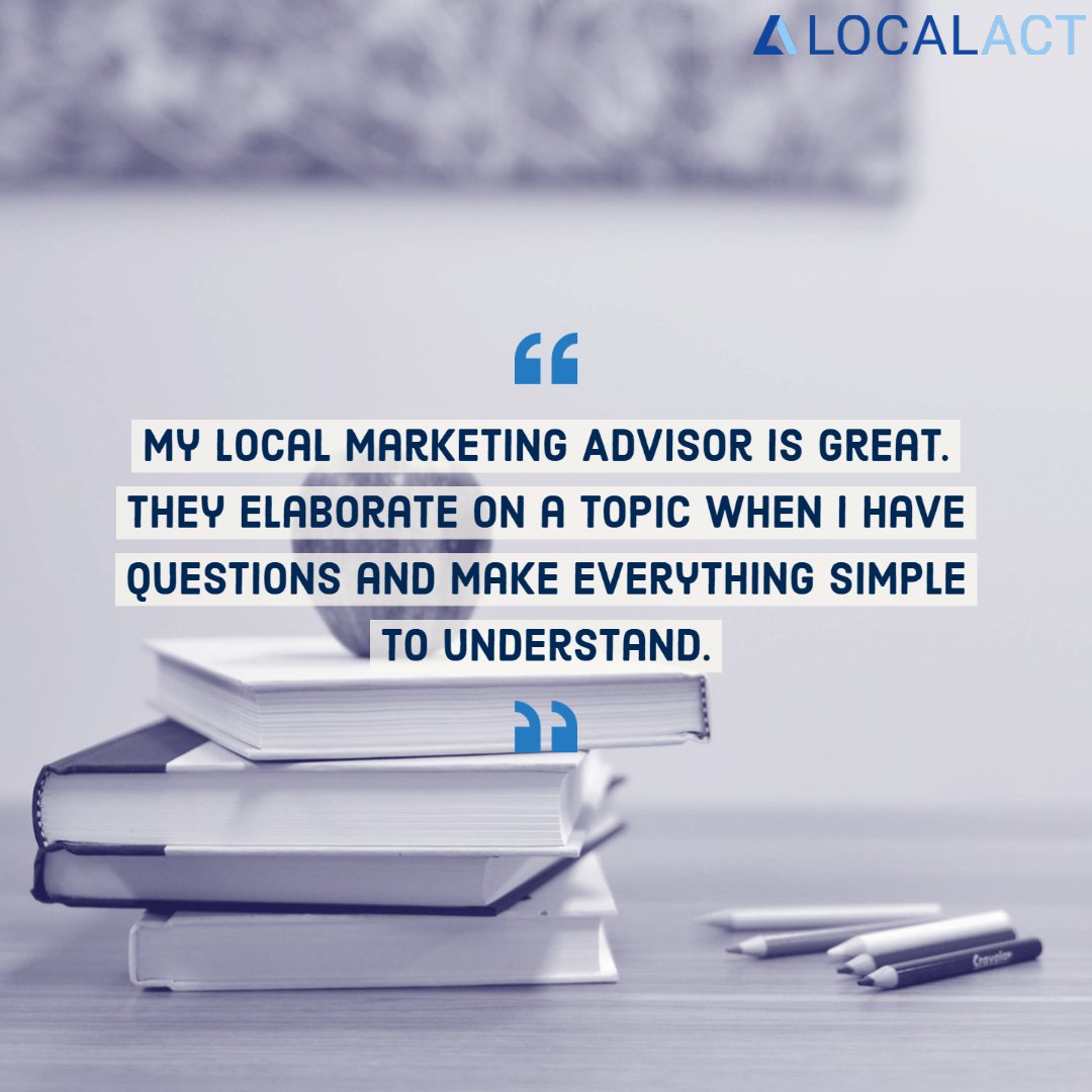 _LOCALACT's tweet photo. It's always a great way to end our week with some positive feedback from our clients! Our Local Marketing Advisors are here to provide the support and clarity our clients need.

#franchisemarketing #localact #digitalmarketing #localmarketing #digitalmarketingagency https://t.co/Sc6sAkSmLy