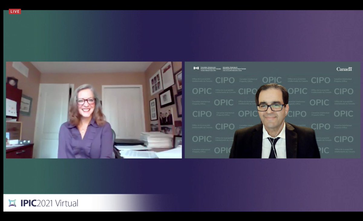 IPIC_Canada's tweet photo. Day 2 of #IPIC2021Virtual off to a great start with updates directly from the College of Patent Agents &amp; Trademark Agents, Canadian Intellectual Property Office @CIPO_Canada, along with a discussion on 'Summary Judgment &amp; Summary Trial: The World Has Changed. Did You Miss It?' https://t.co/yr6Erwi4Oz