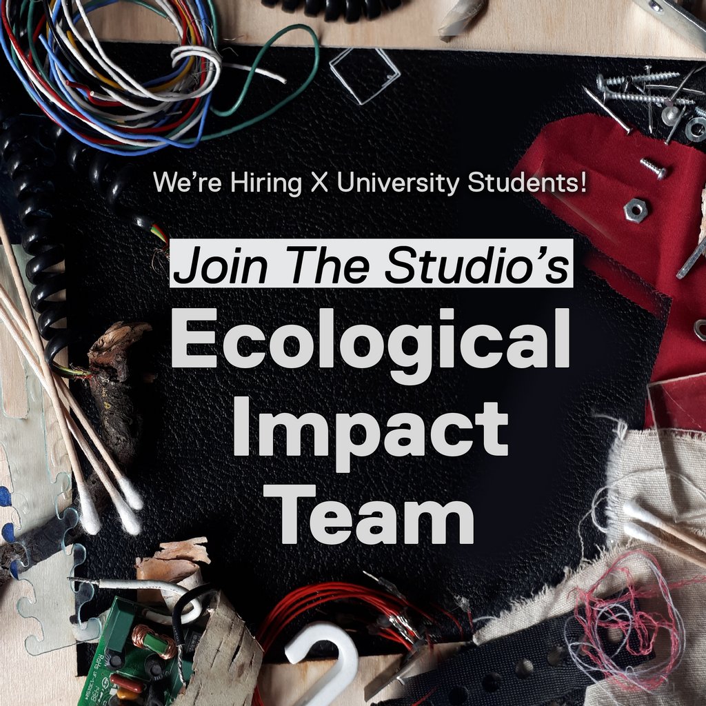 the_studioTO's tweet photo. The @designfabzone & @the_studioto are HIRING 4 students to join their "Ecological Impact Team" If #waste #ReUse #SavingthePlanet, #IndividualClimateAction #Community get you fired up the DFZ would LOVE TO HAVE YOU! Full details at https://t.co/vG7OytuRrp https://t.co/hQD9V4ZLA2