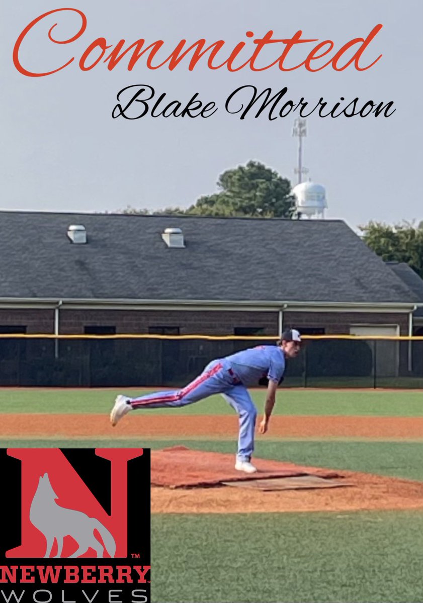 I am proud to announce that I have committed to Newberry college to further my academic and baseball career. I want to thank my family, friends and coaches for pushing me to be my best. Go Wolves!