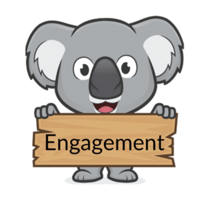 I spotted the Engagement #QualityKoala at the #K12QUp Conference!