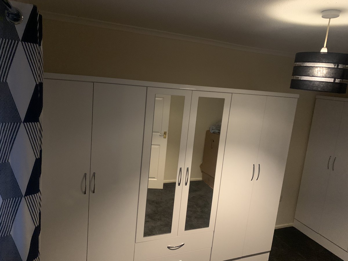 waynerose007's tweet photo. When the customer loves there new wardrobe that much they order another one 🥰🥰
The stunning 6 Door white gloss wardrobe.
Delivered and installed this evening.
#iwfurniture #iow #furniture #isleofwight #flatpack #flatpackassembly #flatpackfurniture #furnituresale https://t.co/wRTktlEuMJ