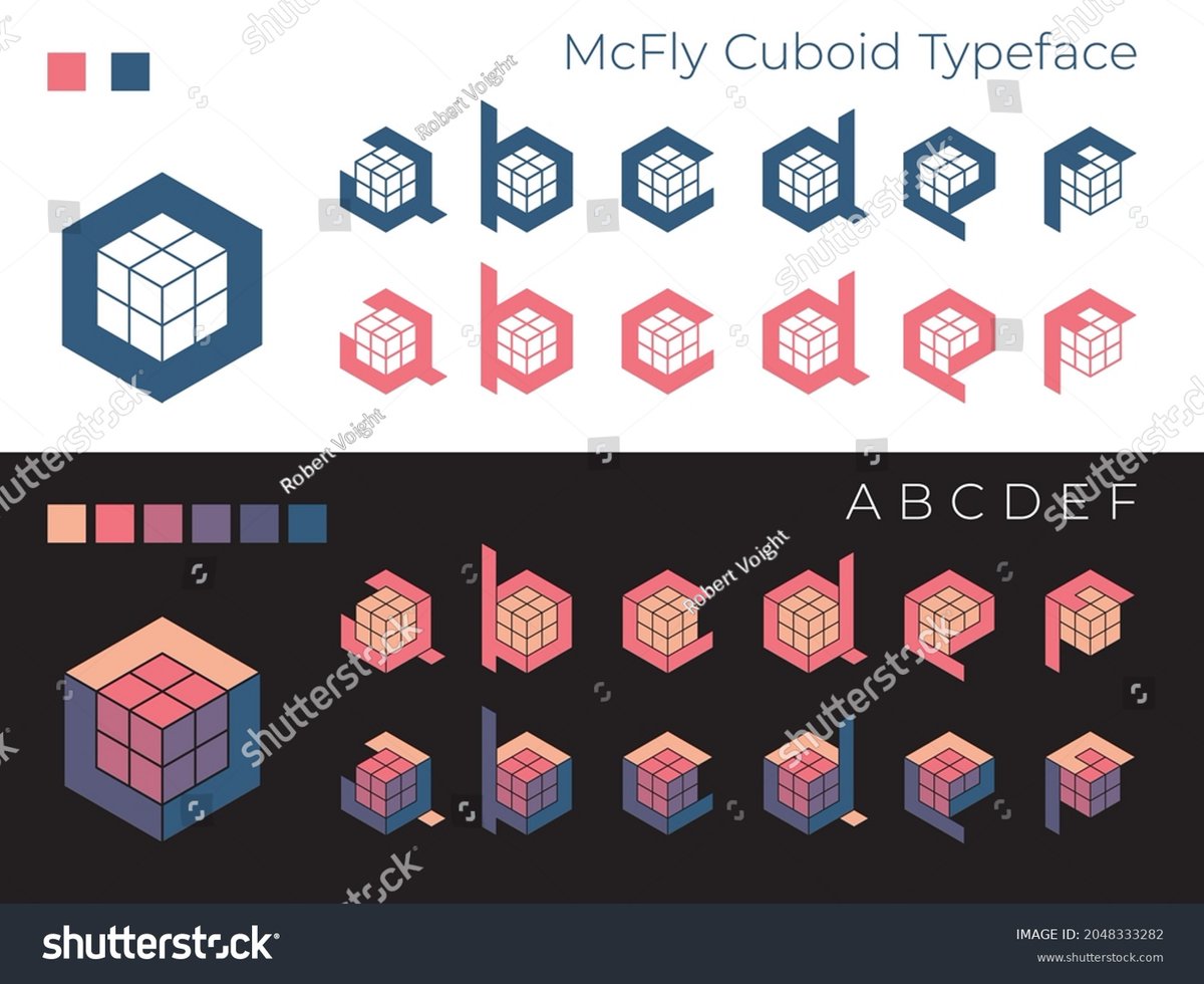 Robert_Voight's tweet photo. Futuristic pseudo 3D typeface “McFly Cuboid” by @Robert_Voight  is now available on @Shutterstock as vector (CMYK) images. Great for extraordinary #Logo design, posters, t-shirt print, #music album #cover , etc., >>>
https://t.co/dpXgjWQSgK

#font #design #typeface #shutterstock https://t.co/3U3313N0m9