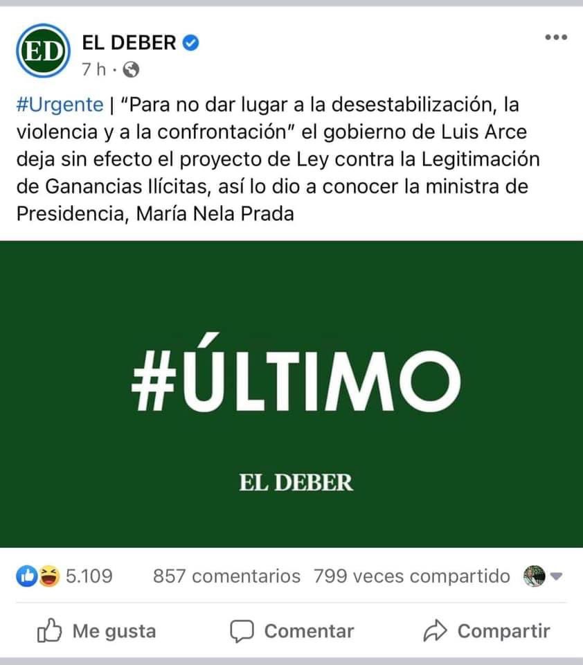 Jess_paoaguirre's tweet image. El Sr @LuchoXBolivia #Retrocede ante la presión social, pero no reconoce la validez de los argumentos que justificaron el rechazo a #LaLey. La soberbia en ellos es constante; síntoma propio de los gobiernos autoritarios. Por eso el pueblo debe #Permanecer en #Alerta