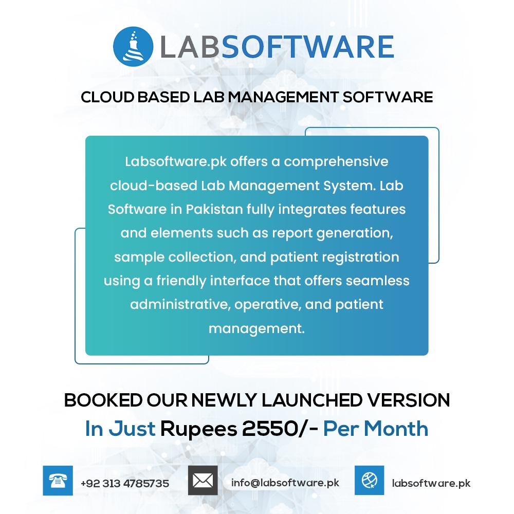 LabsoftwareP's tweet image. #lims #labsoftware #software #softwareasaservice  #labsoftwarepk
#saas #startup #cloudbasedsoftware 
For Demo Call Now 0313-4785735
For More Details Visit Now labsoftware.pk
