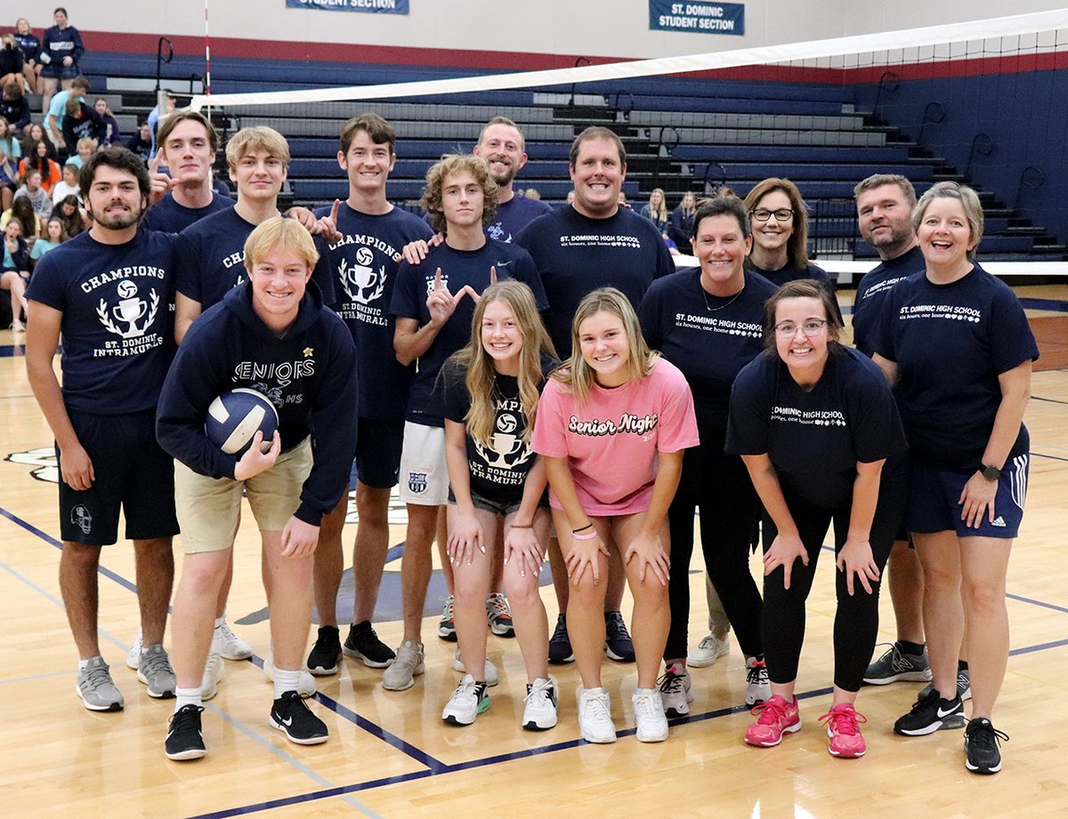 It was an intense afternoon of volleyball as the intramural champions took on the SDHS administration. The students came away as the victors today. Congratulations and a well-played game to all.