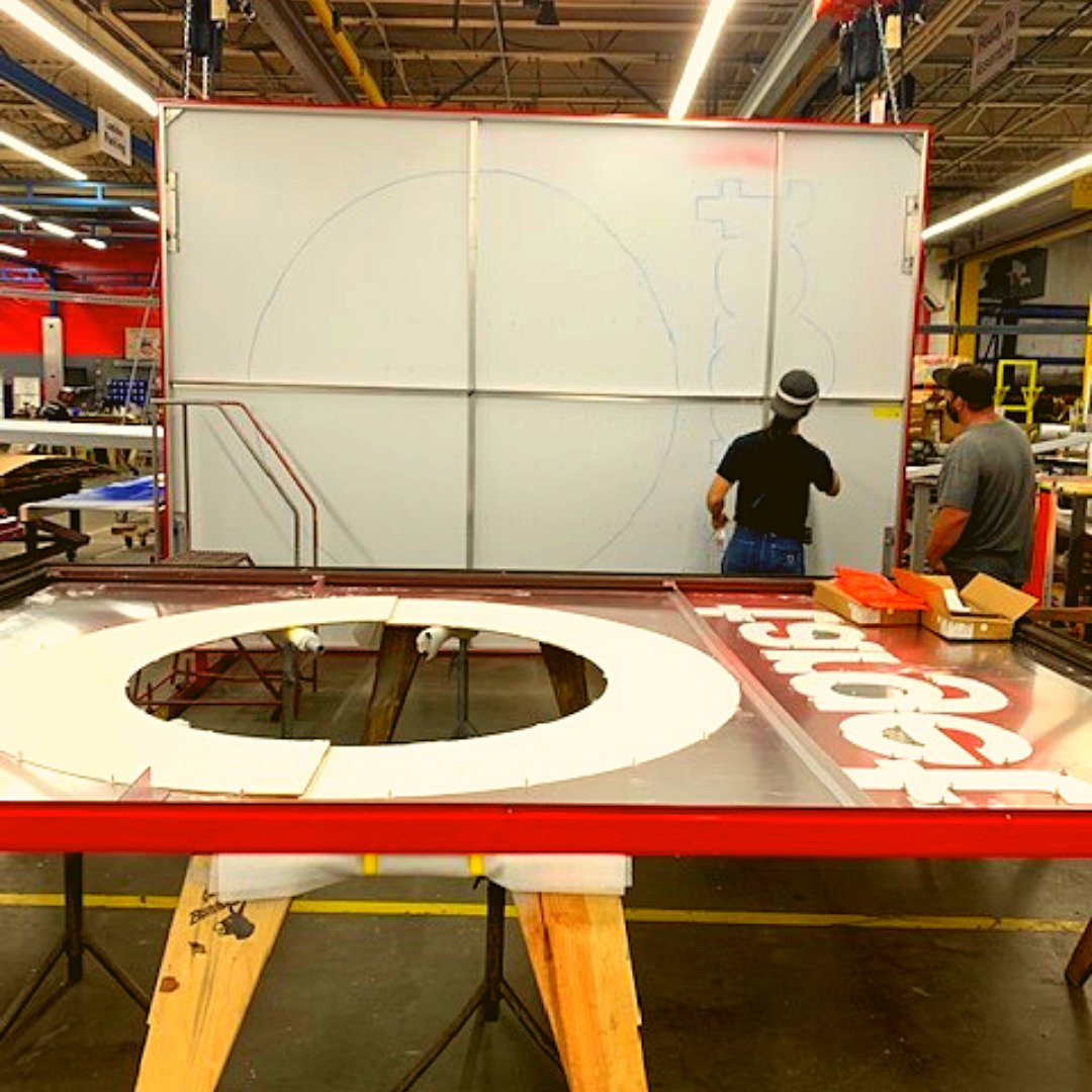 This beautiful pylon is ready to make its way to Target, North Quincy, MA. The double sided, internally illuminated pylon has been quality checked from top to bottom, and is ready to stand 30' tall at the North Quincy Station. 

#target  #buildingyourbrand  #newengland #pylon