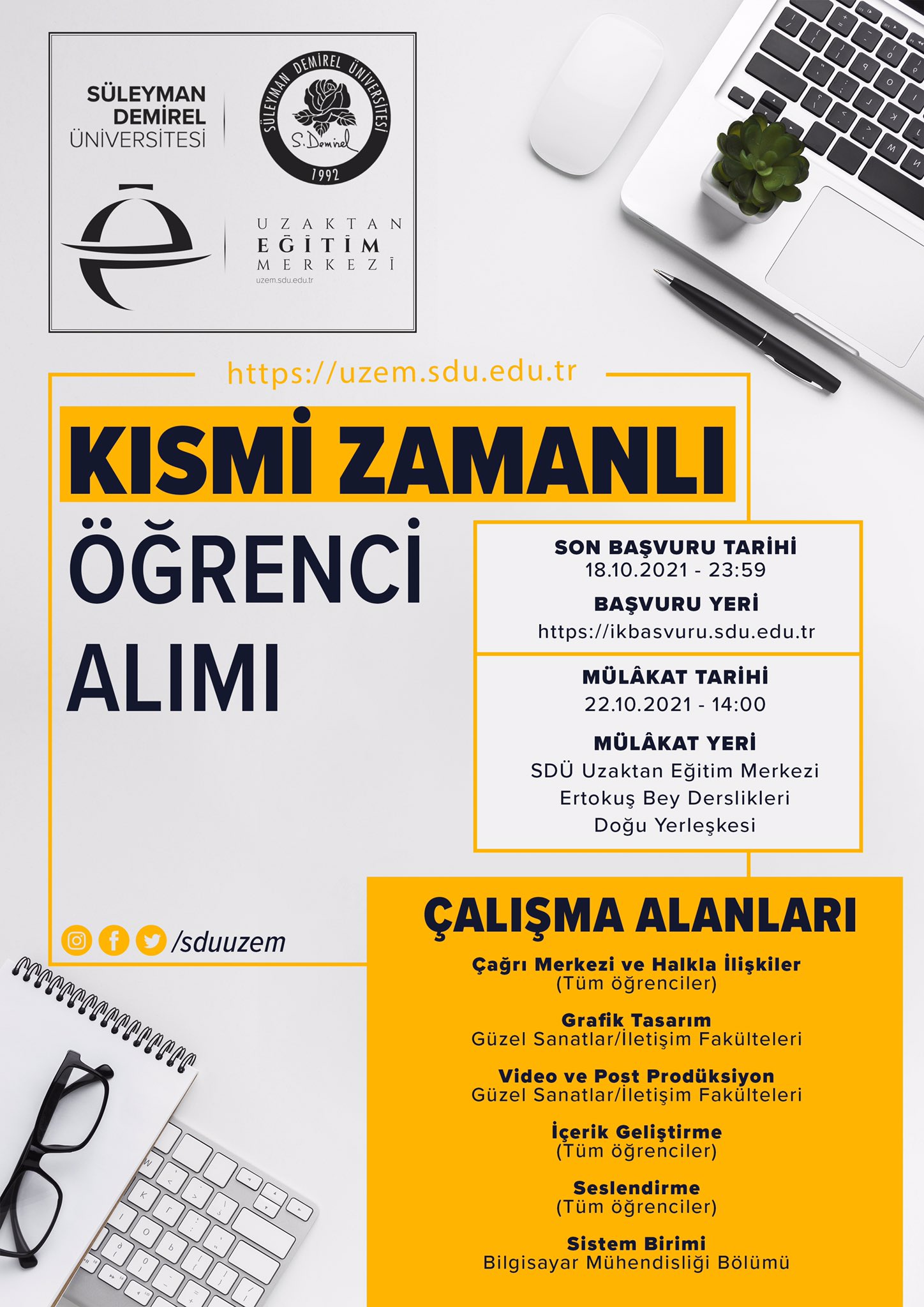 sdu uzaktan egitim merkezi sduuzem twitter