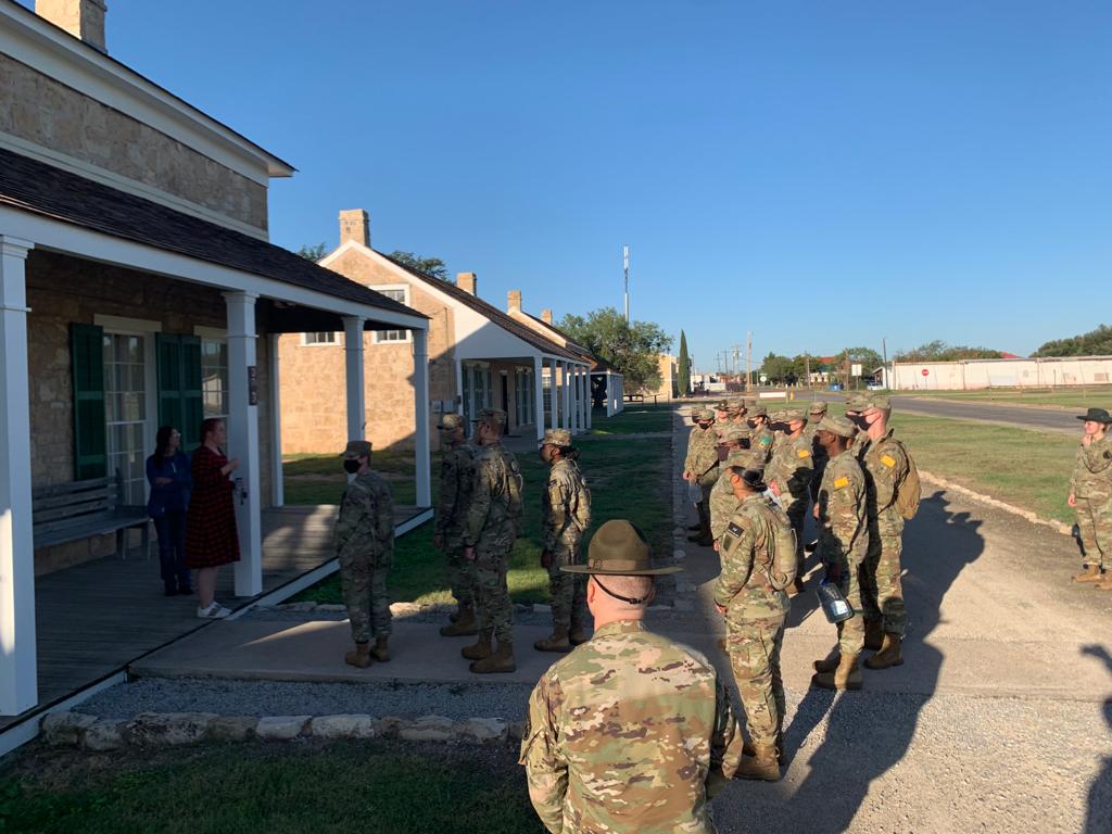 ColdCobra_7's tweet photo. Successful day for C Co as we conducted training at the Historic Ft Concho to educate and familiarize SMs on local landmark as well as build Moral Esprit de Corp and overall unit cohesion. @ColdCobra_6 @SentinelSe7en @SentinelSix @Anarchy_VII @Raptor_6_ @Raptor_Se7en https://t.co/5mvFzPY08b