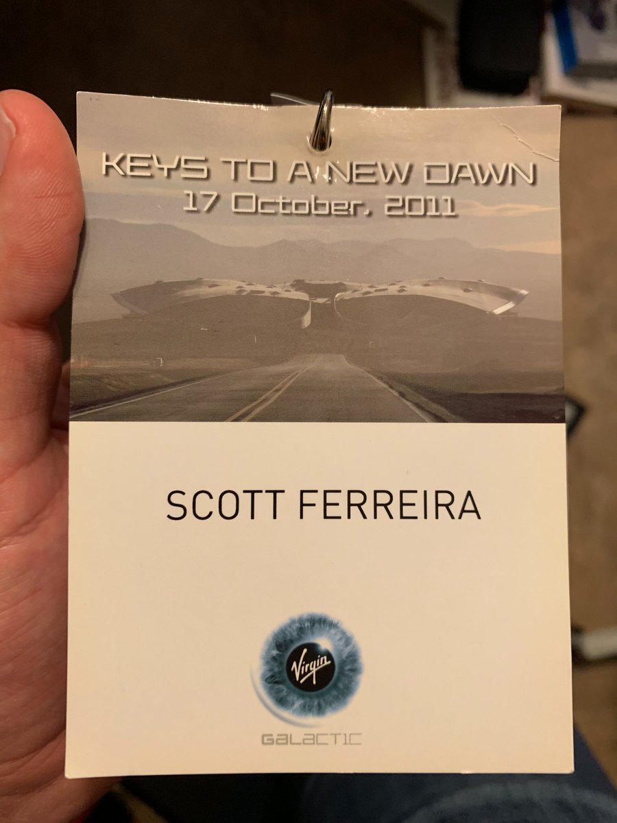 ScottFerreira's tweet photo. Hard to believe 10 years ago today I got to be a part of the opening of @virgingalactic #GatewayToSpace and @Spaceport_NM ! Been incredible to watch and follow the team there! cc @richardbranson @chamath @gtwhitesides &amp; many more! https://t.co/aKISMdPgti