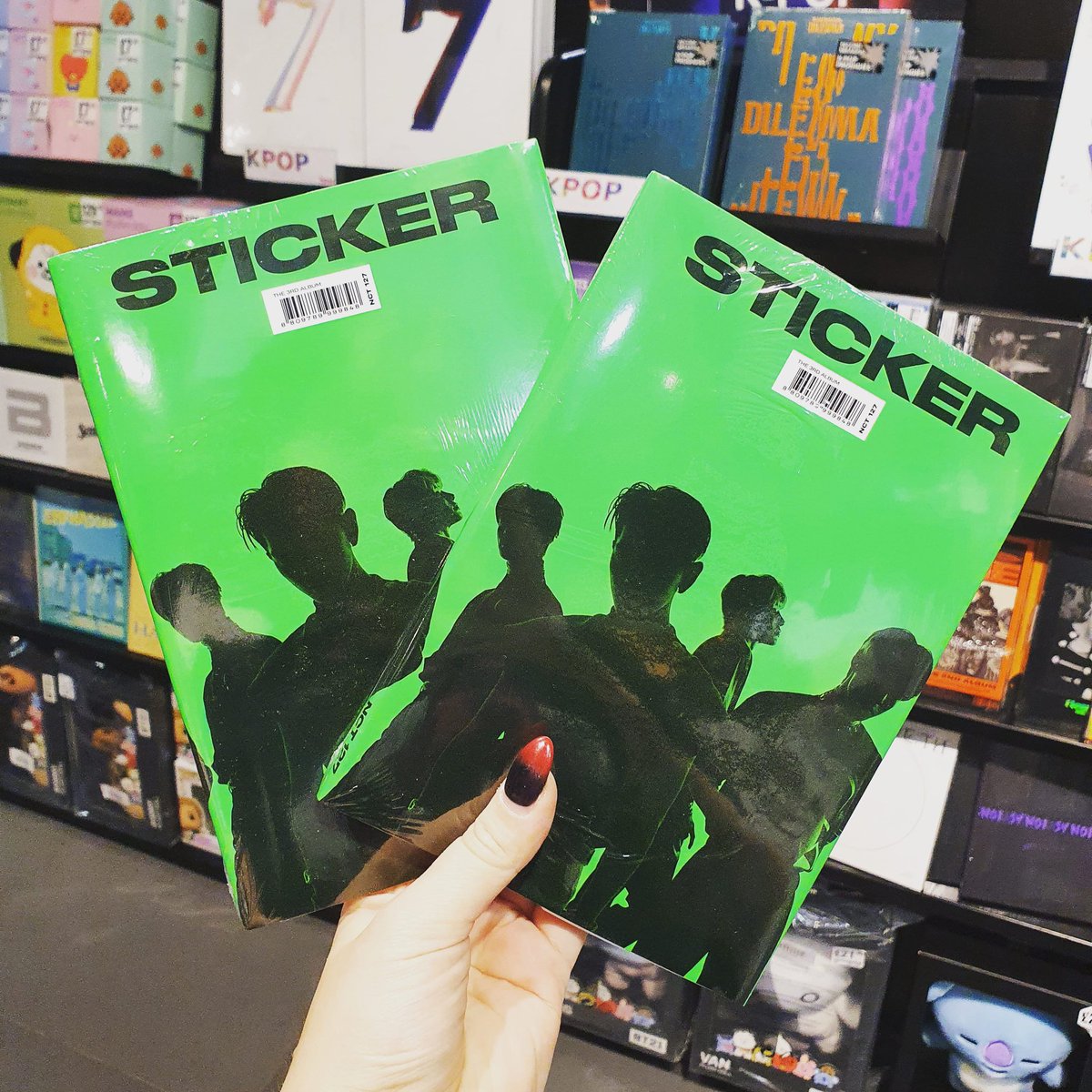 hmvWestfield's tweet photo. Kpop Alert!
We just got more copies of @nct127 album #Sticker 💚
Grab while you can!!!
@KPOPnLondon #kpop #nct127 #nct127sticker https://t.co/JS8UCtNP7l