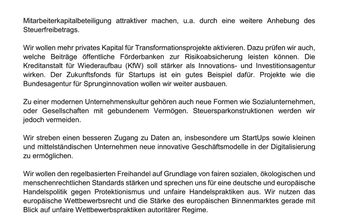 Gratuliere allen, die dafür geworben haben: #socent und #impinv "privates Kapital für Transformationsprojekte" sind zentral im #Sondierungspapier. Die #Ampel hat die Chance, Milliarden zusätzlicher Mittel für das Gemeinwohl zu aktivieren. #dialogneuesgeben <a href="/SEND_ev/">SEND e.V.</a> <a href="/kfw_capital/">KfW Capital</a>