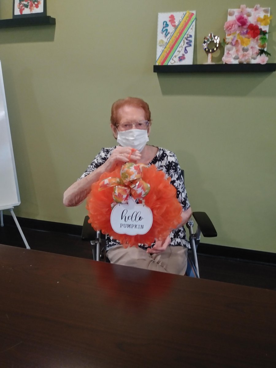 S_StonyBrook's tweet photo. Residents let their excitement for the Fall show by creating their own doors pumpkin door wreaths.
#fallwreaths
#springsatstonybrook
#lovingfall https://t.co/tT8nTXP3C2