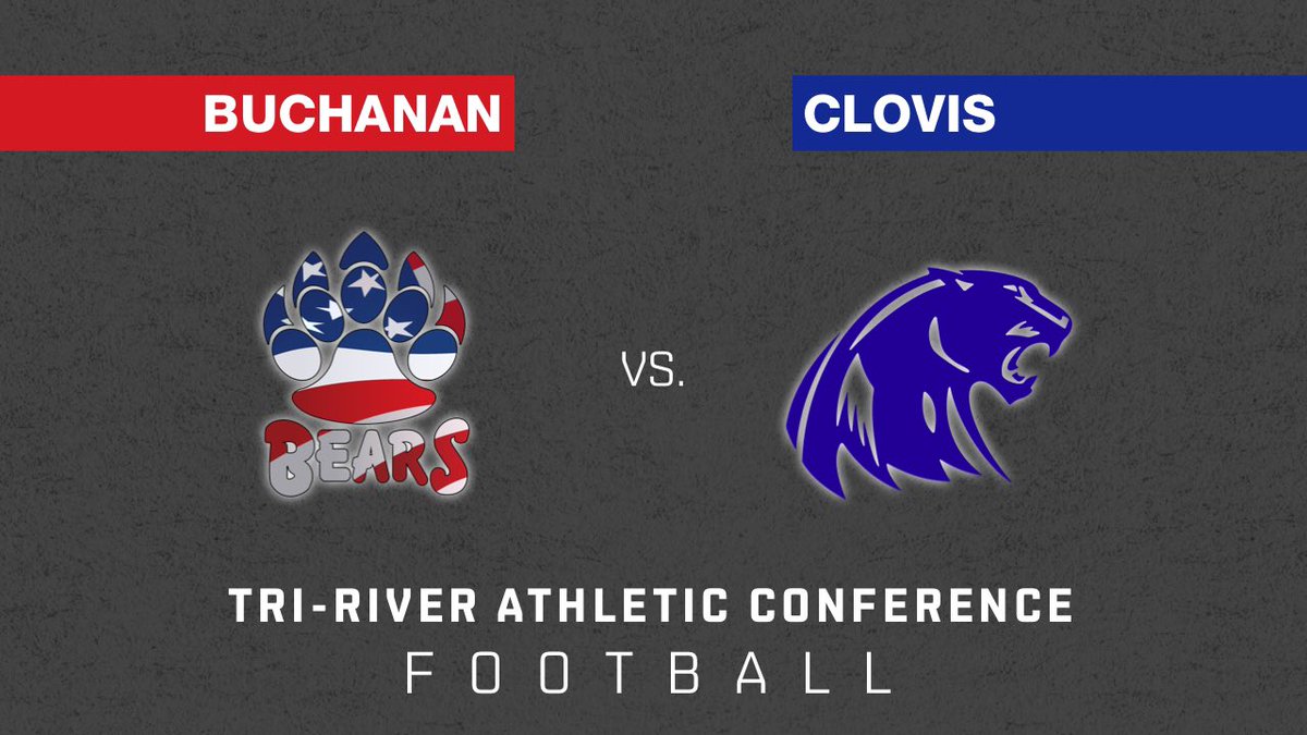 WE’RE DOIN’ IT LIVE! 

Buchanan travels to Lamonica Stadium to take on Clovis in a colossal TRAC matchup. 

📺: youtu.be/HrlC-SBSkns