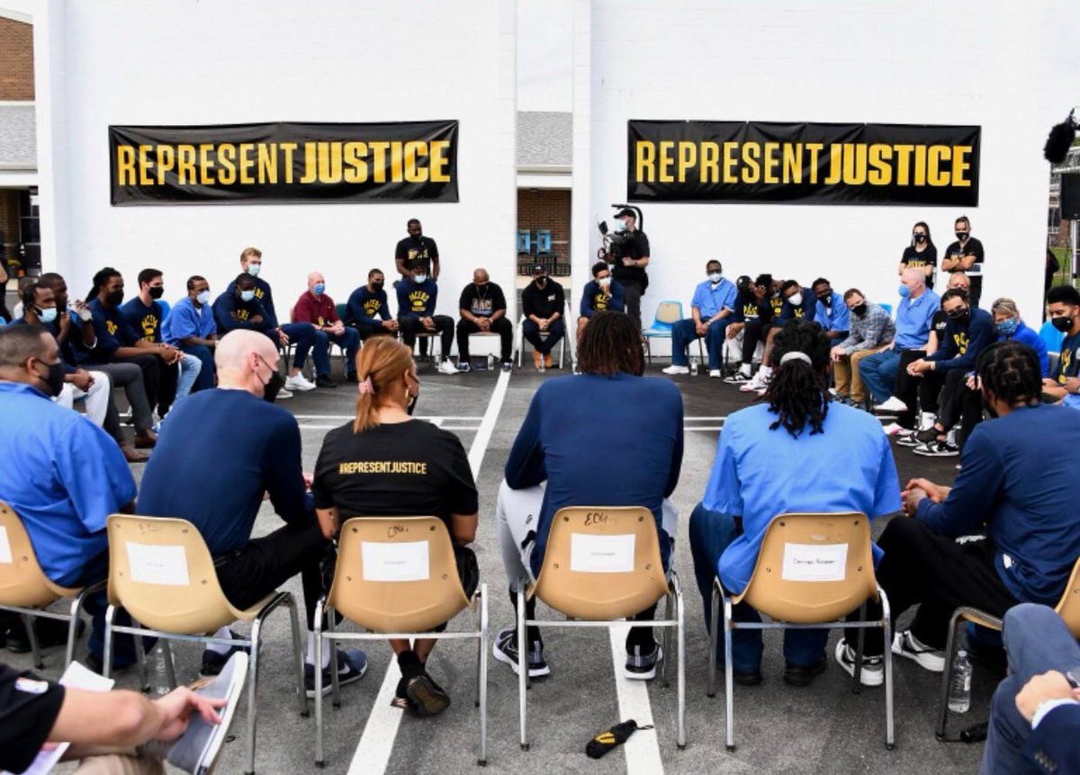 MalcolmBrogdon7's tweet photo. The team had an incredible experience yesterday learning, growing and coaching with the men at Putnamville Correctional. Their journeys and perseverance are truly inspiring โ๐พ
S/o @werepjustice, @ScottyBudnick, @TLM, @putnamville + @Pacers for making it possible https://t.co/r9DWCMQvrL