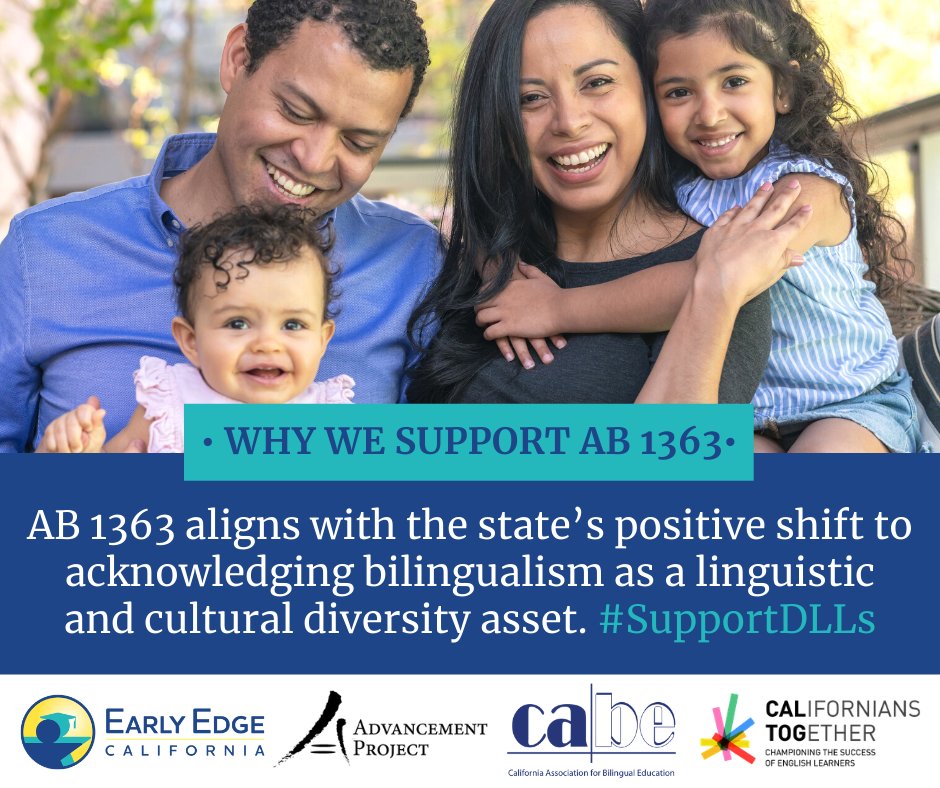 AB 1363 is truly a historic decision to support #DualLanguageLearners in our Central Valley and statewide. @EarlyEdgeCA provides a valuable roundup of resources - share widely! #SupportDLLs
earlyedgecalifornia.org/ab-1363-identi…