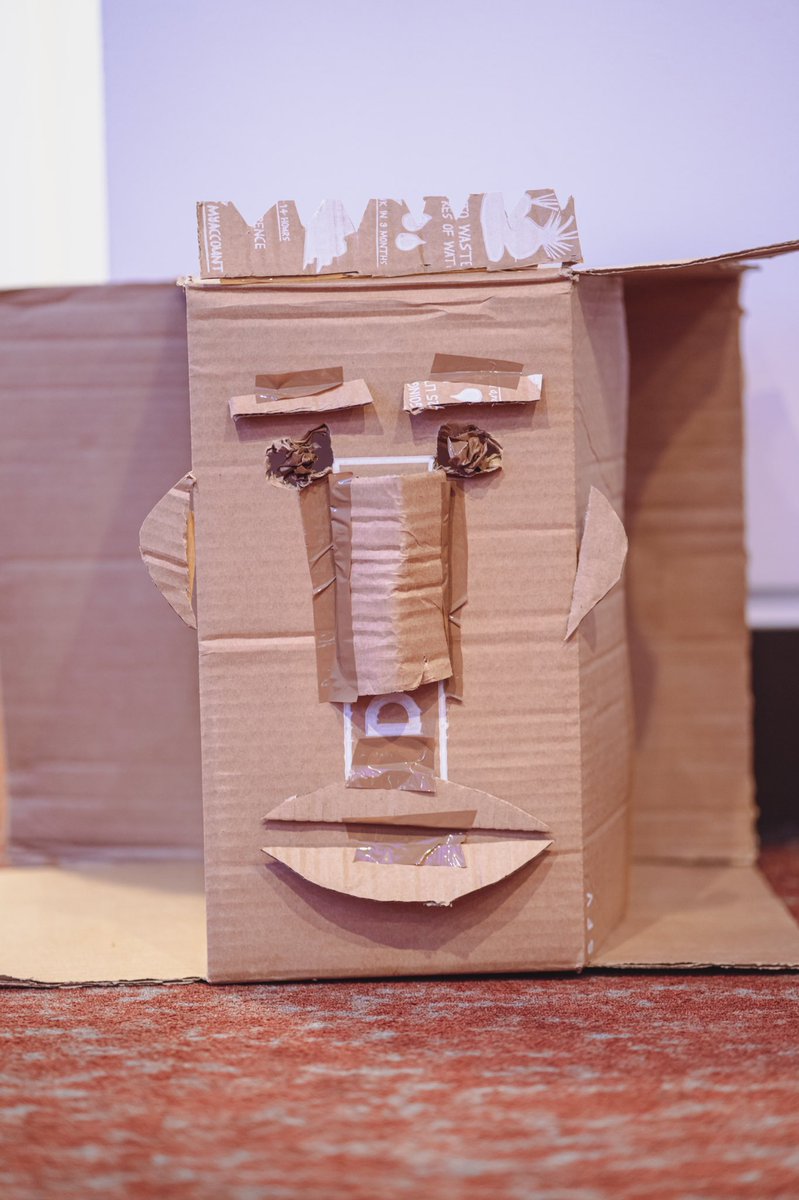 Incredible cardboard sculptures created in our Art &amp; Sculpture Workshop at <a href="/BarbicanCentre/">Barbican Centre</a>. A group of 16 participants from all different hostels came together to create, inspired by the #Noguchi exhibition, looking at form &amp; how it is communicated. #artschoolforthehomeless