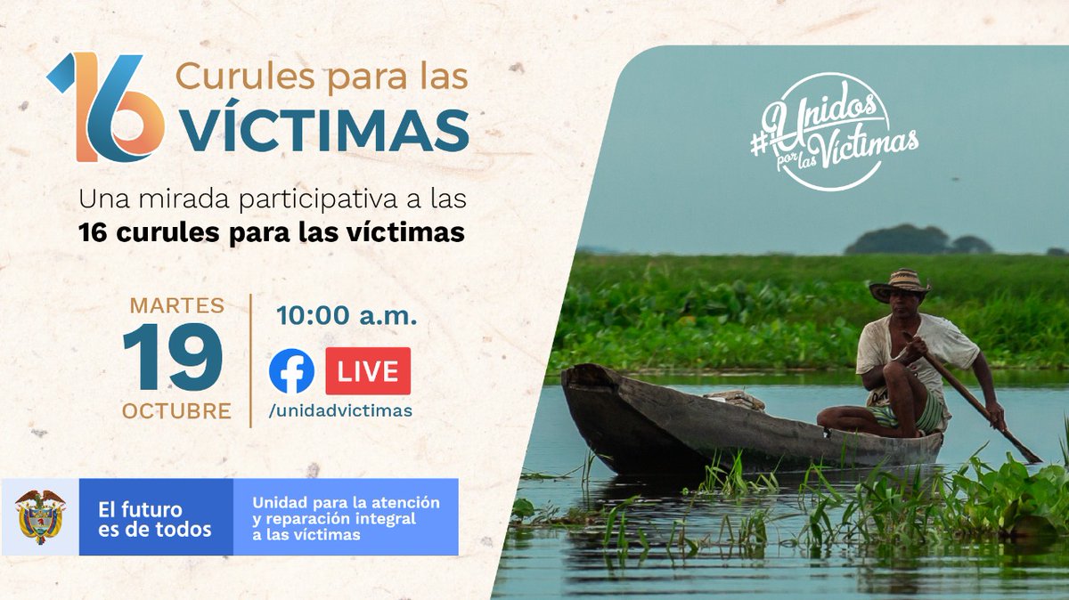 UnidadVictimas's tweet photo. 📅| Mañana martes 19 de octubre lo invitamos a conocer más sobre las 16 circuscripciones especiales en el conversatorio "Una mirada participativa a las 16 curules para las víctimas" liderado por la @UnidadVictimas. #RetoUnidos #UnidosPorLasVíctimas https://t.co/4O1HeWSndy