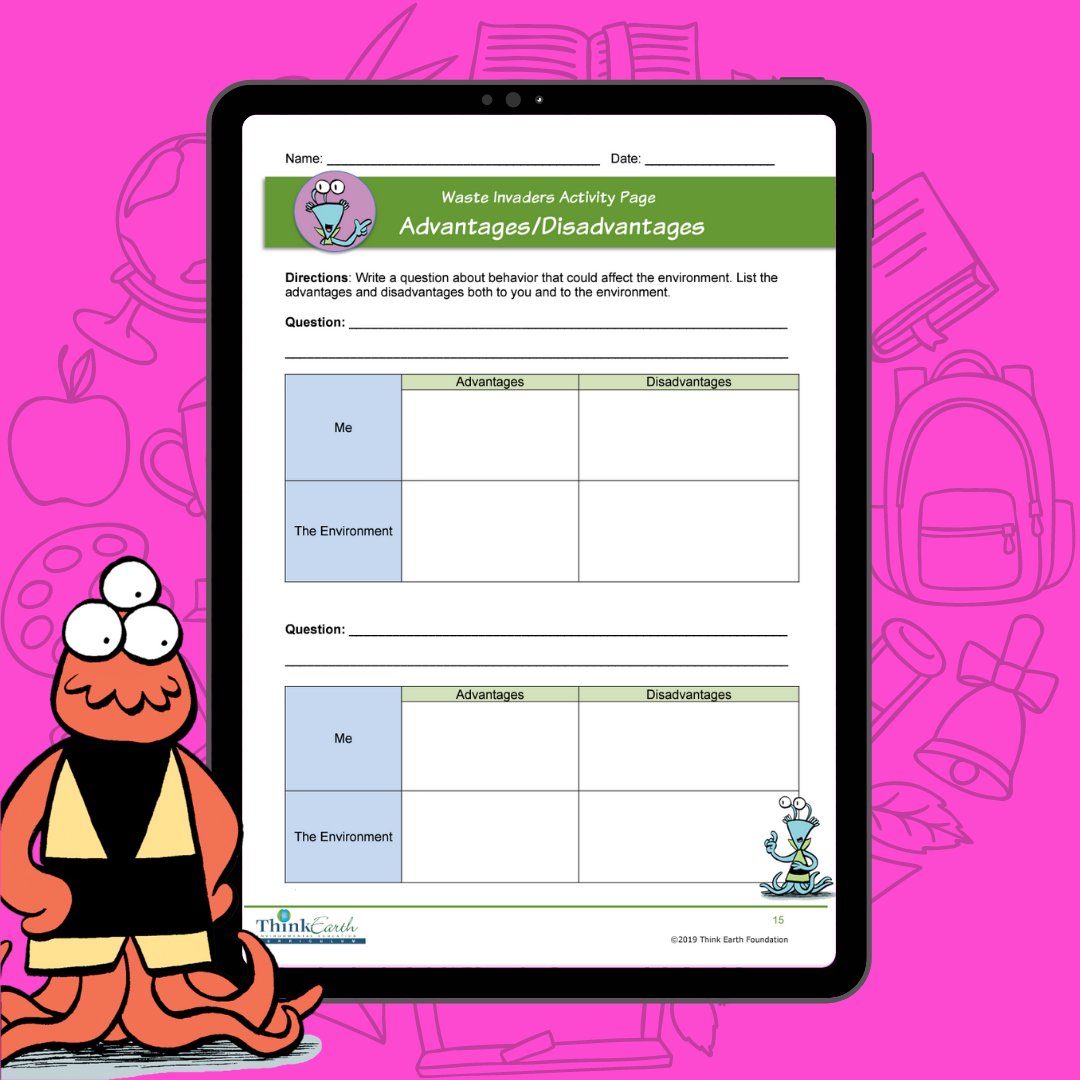 Students learn where our trash and wastewater come from, where they go, and how to reduce the amount of solid waste and wastewater we produce. ✏️Sign up for FREE to access our fourth-grade unit! thinkearth.org/curriculum
 #thinkearth #teacher #homeschool #fourthgrade #elementary