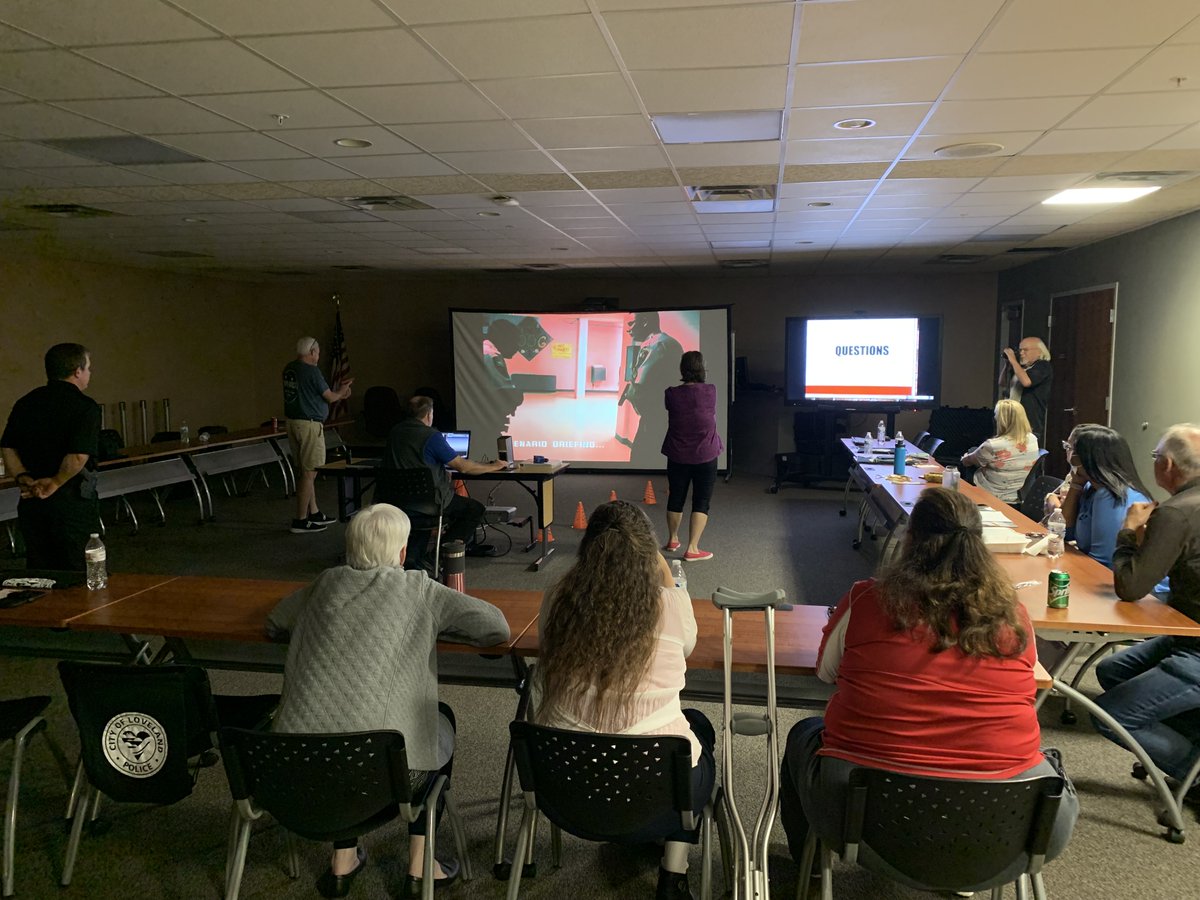 LPD hosted Loveland U this week! What a great night to share stories, break bread, and meet new friends! #communitypolicing