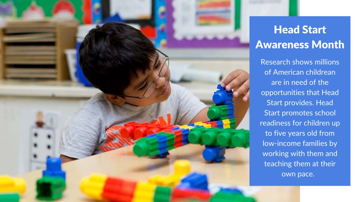 MPPFC's tweet image. Head Start programs partner with families to help children succeed. Join us in celebrating @HeadStartgov Awareness Month and the importance of early childhood education!