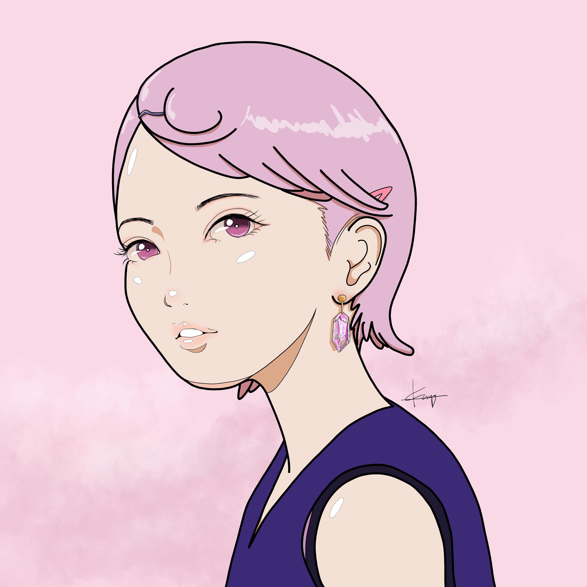 Ken5 振り向く桃色パープルな女の子 イラスト 女の子イラスト 桃色 ピンク色 紫 絵描きさんと繋がりたい イラストレーターさんと繋がりたい かわいいと思ったらrt T Co R9jf0wzmax Twitter