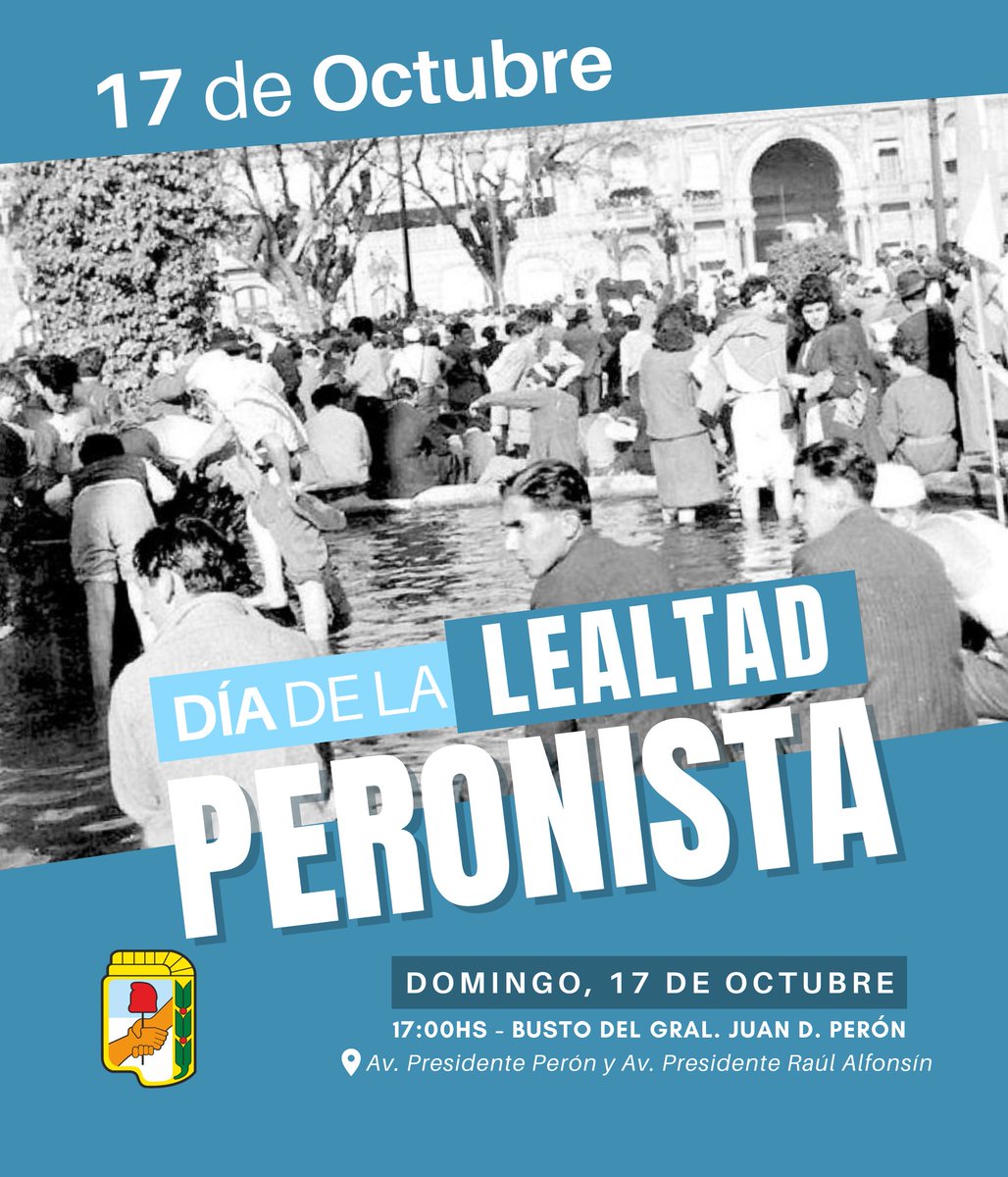 ✔️Compañero, compañera te invitamos a encontrarnos este domingo para conmemorar la gesta popular extraordinaria que fue el 17 de octubre de 1945 en la que el pueblo demostró su amor y lealtad a su conductor el Gral. Juan Domingo Perón.✌🏻✌🏽✌🏼🇦🇷❤️
instagram.com/p/CVEZGDhgHmT/…