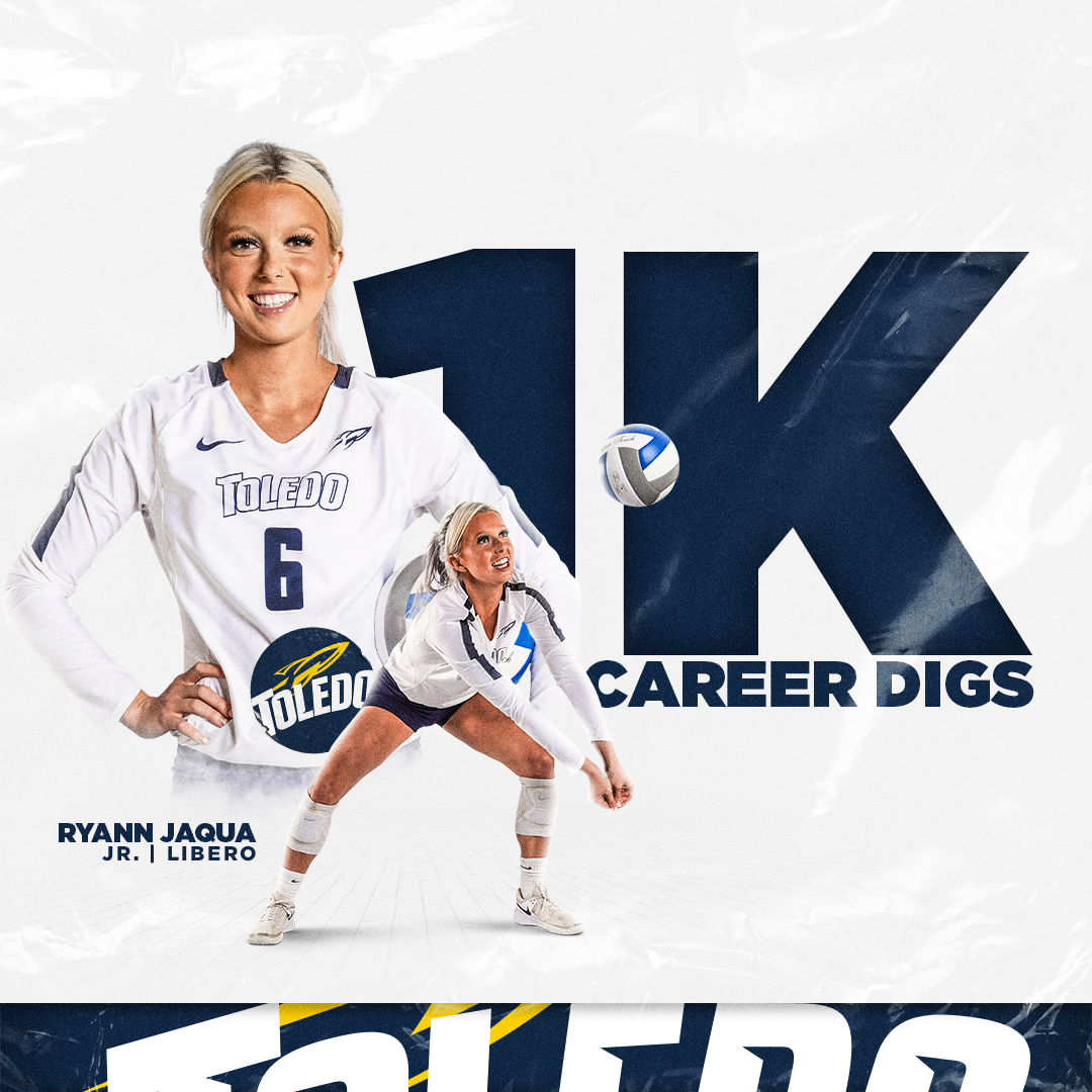 Toledo Volleyball (@toledo_vb) on Twitter photo ๐๐๐
Big shoutout to <a href="/ryann_jaqua/">Ryann Jaqua</a> who hit 1,000 career digs in the fourth set of tonight's match! ๐๐๐
Big shoutout to <a href="/ryann_jaqua/">Ryann Jaqua</a> who hit 1,000 career digs in the fourth set of tonight's match!