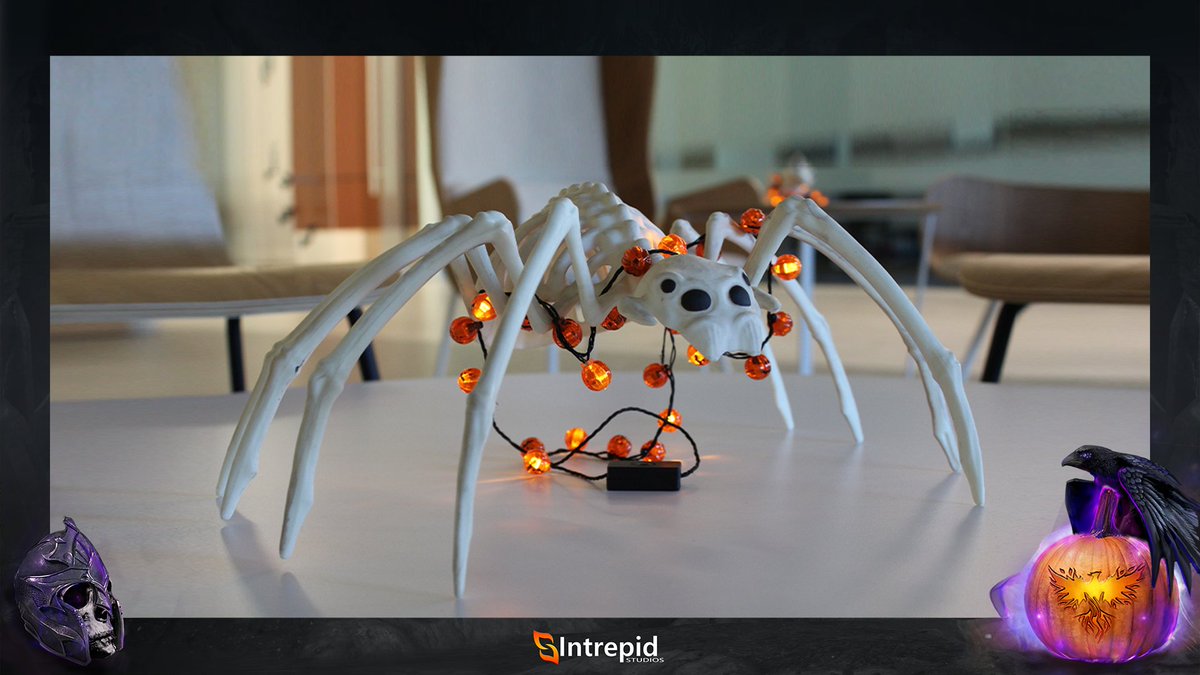 AshesofCreation's tweet photo. 🧛‍♂️ We are preparing our office's kitchen for a fangtastic night! 

🎃 We can't wait to show you some of the gourdgeous creations our team will make in this year's #IntrepidLife pumpkin carving event. https://t.co/JHjJKb6DPP