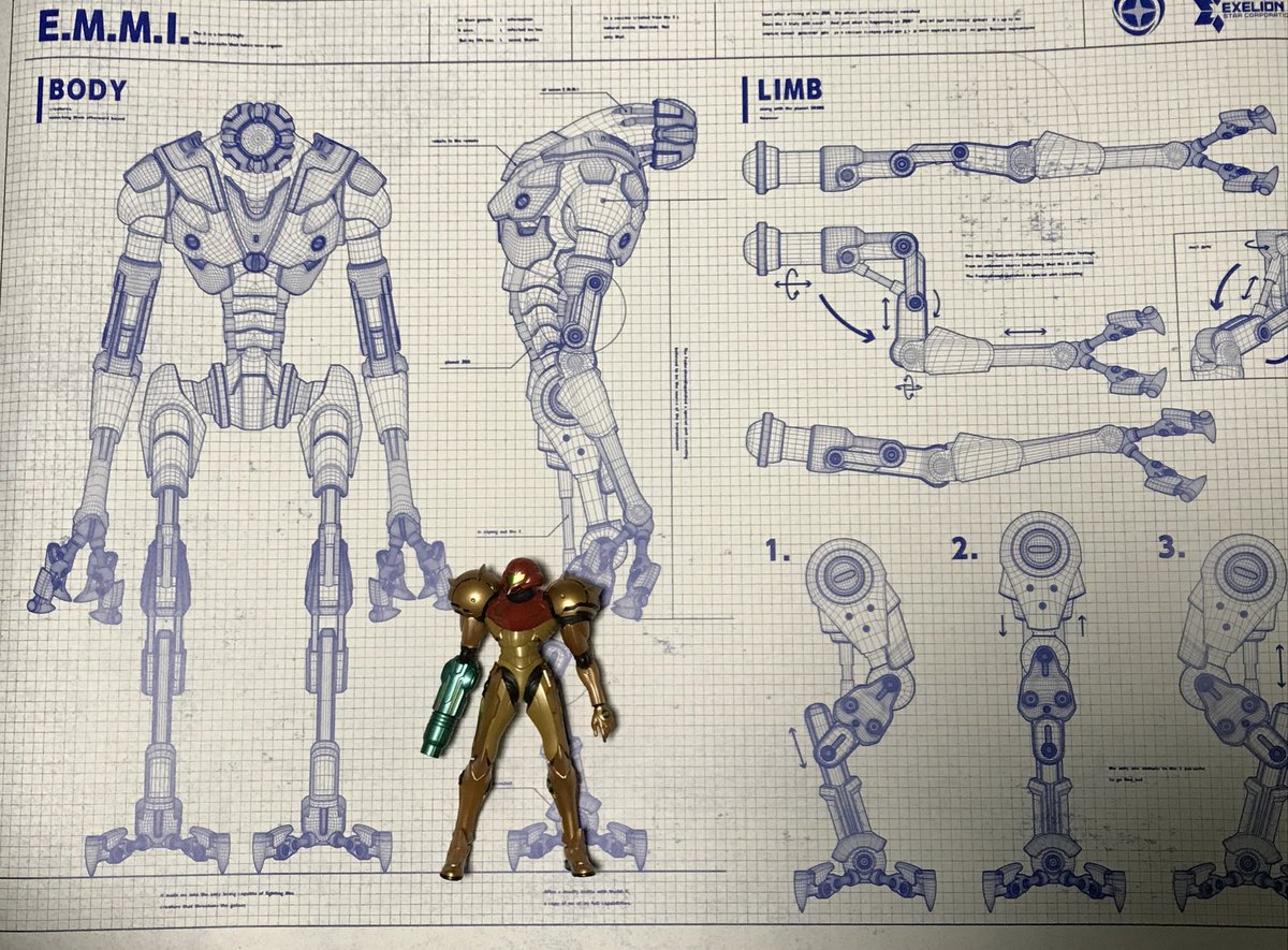 メトロイド ドレッド B2ポスター4種セット到着。やはり折り目なしは