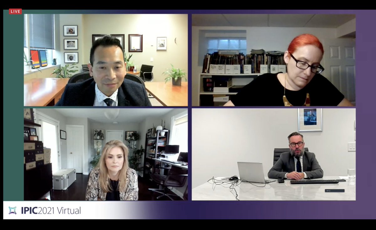 IPIC_Canada's tweet photo. More great #IPIC2021Virtual sessions and discussions this afternoon with 'Patent Law Debate: Be it Resolved that Inventive Concept Has a Place in Canadian Patent Law,' 'Google and Alphabet Soup,' and updates from the #Patent Office and #Trademark Office. #IPIC #IP #PI https://t.co/Oczf1ZT00u