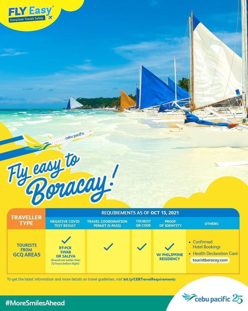 Fly safe and easy to Boracay with CEB!

 We’re flying from 

Manila 5x a day, 

and from Cebu 4x a week. 

Book Now!

 #MoreSmilesAhead!
