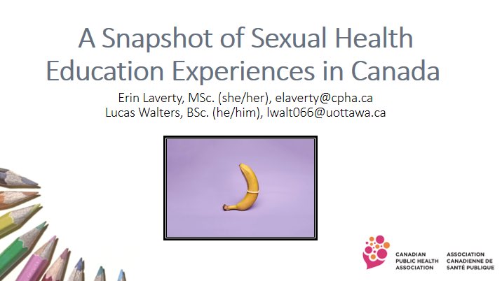 ELaverty_ca's tweet photo. Excited to have presented research findings about #SexEd at #CSRF2021 w/ @Lucas__Walters . Am I the only person who’s favourite part of presenting is the Q&A afterwards? https://t.co/5MgKcvFin3