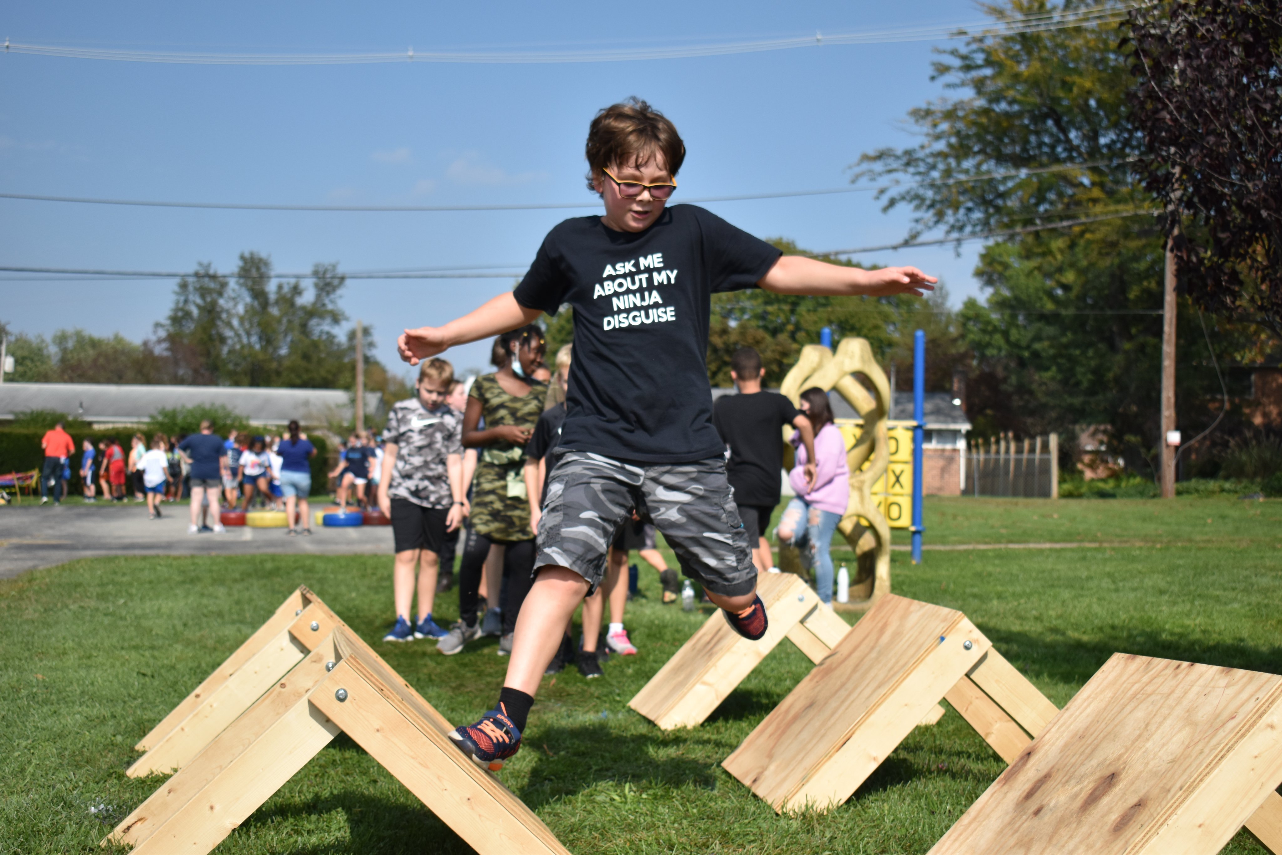 Student Jumping