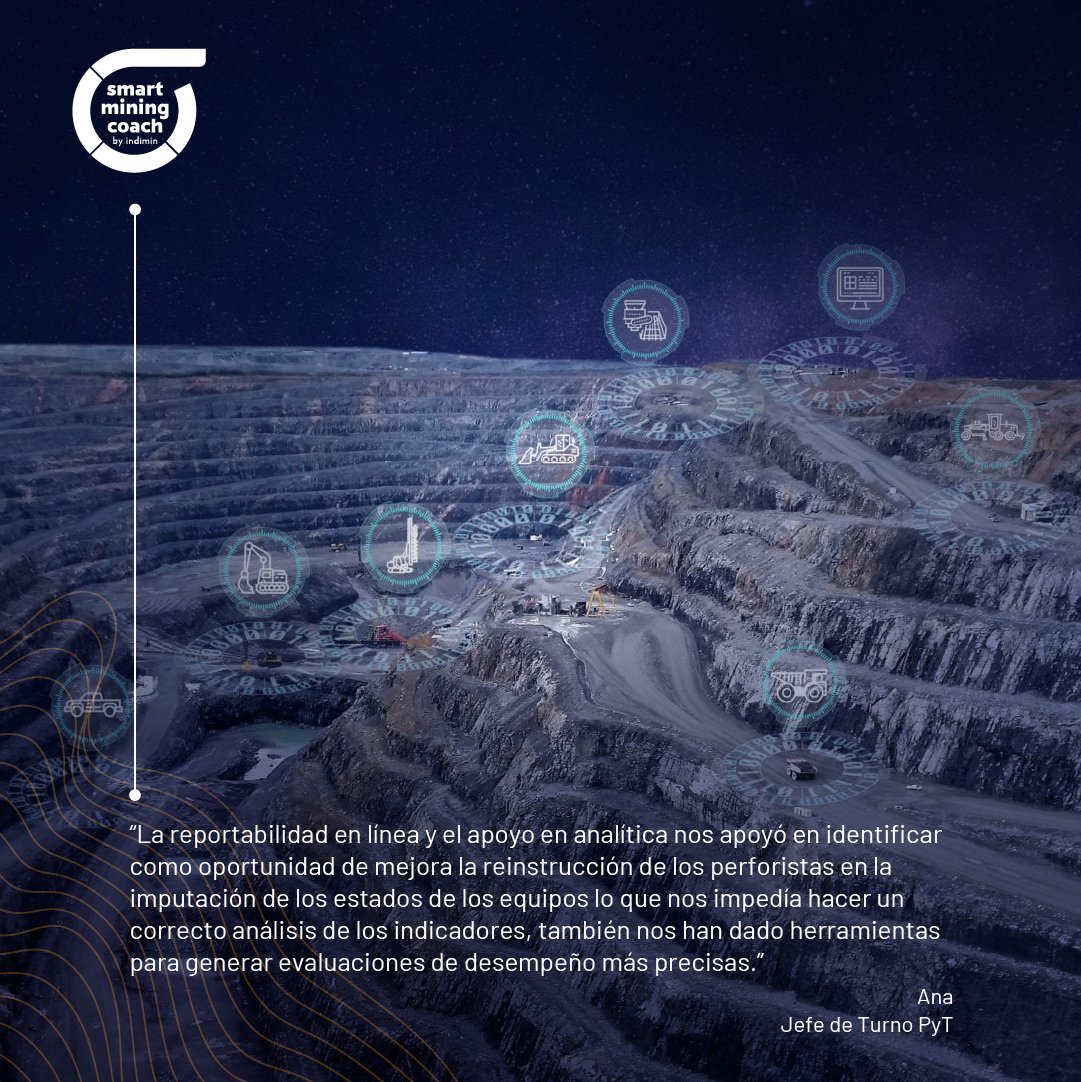 Seguimos generando valor en conjunto. Esta vez queremos compartirles la opinión de una Jefa de Turno PyT  quien se refiere al apoyo que brinda la reportabilidad en línea a la operación 👌 #ValorCompartidoDigital #SmartMiningCoach #Minería