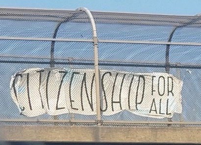 Spotted on the Turnpike in advance Dr. Jill Biden's visit to NJ - we need a pathway to citizenship now.

#CitizenshipNow @DrBiden