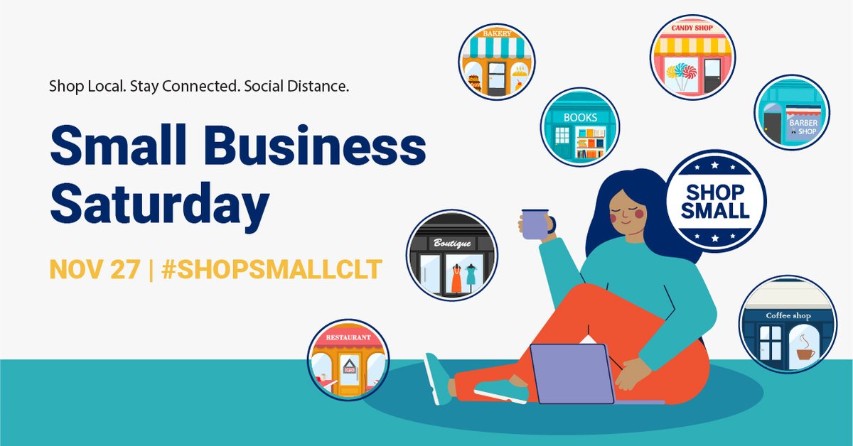 CBRbiz's tweet photo. Did you know for every $100 spent shopping small, $48 goes back into the local economy? #ShopSmallCLT this season and on November 27th! https://t.co/LsLJesF2To