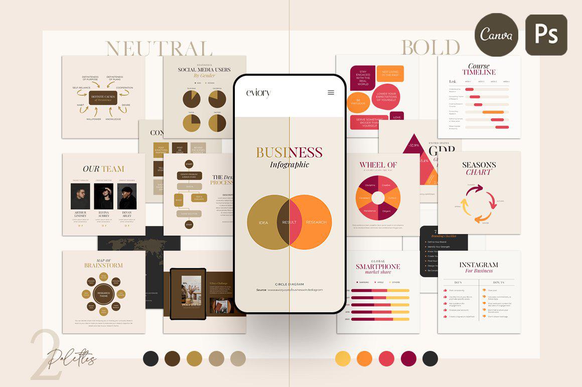 DavidZydd's tweet image. Chart &amp;amp; Graph Duo Palette | CANVA PS youtu.be/qQbbQXA-Mvc  #socialmediatemplate #bundlecanva #quotedesign #facebookpost #InstagramForBusiness #socialmedia #bannerset #presentationslide #coachtemplate #InstagramMarketing #Instagram2020