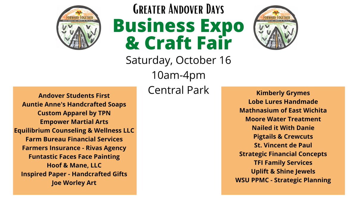 Don't forget to visit our Business Expo and Craft Fair, today, Saturday, October 16 from 10am-4pm!