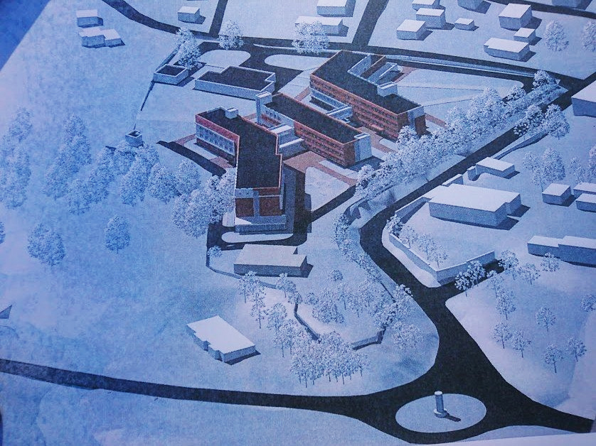 строительство хотьково. новая больница в хотьково. котлован. строительство комплекса. строительство больничного комплекса в хотьково.