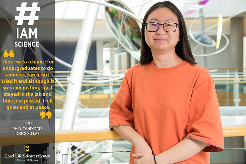 BondLifeSci's tweet image. Honesty is a big part of Ph.D. candidate Li Su’s work. It’s something she’s learned from others in the Dong Xu lab at Bond LSC and what she believes makes good science. #IAmScience ow.ly/rWH650GsaIG