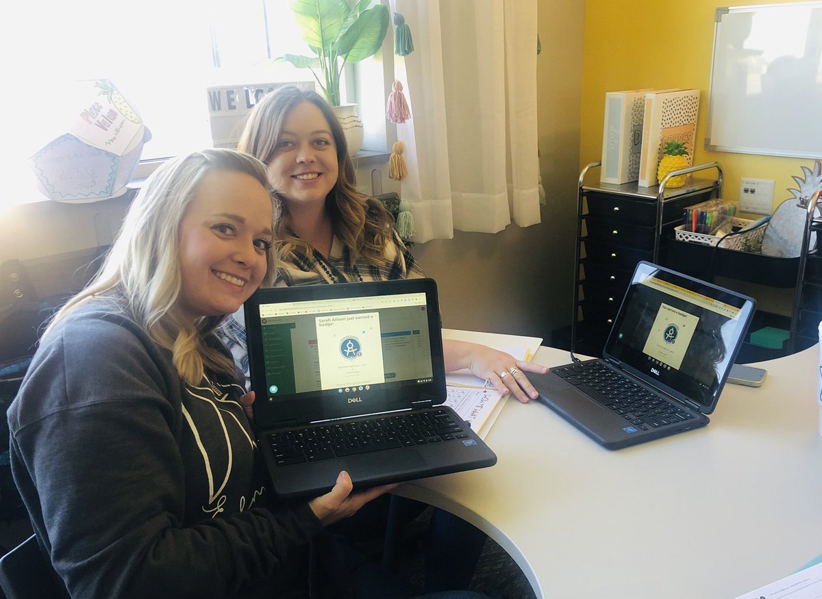 l_beard's tweet photo. ⭐️⭐️⭐️⭐️⭐️ 
It was a five-star day at @DyessJets Elem. @abilene_isd … badges, badges everywhere! BIG celebrations in growth for all! Check out Ms. Allison’s AMAZING system for students’ growth toward mastery. 👇
❤️ the Leveled Up recognition! #engage2learn @RCPerez1 @GreenKammi https://t.co/JJ49mLMw8o