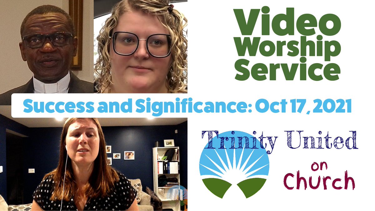 Success &amp; Significance.  Join us Sunday at 10AM!

youtu.be/TCozSRvznRo

<a href="/UnitedChurchCda/">United Church Canada</a> #church #gospel #TheHub