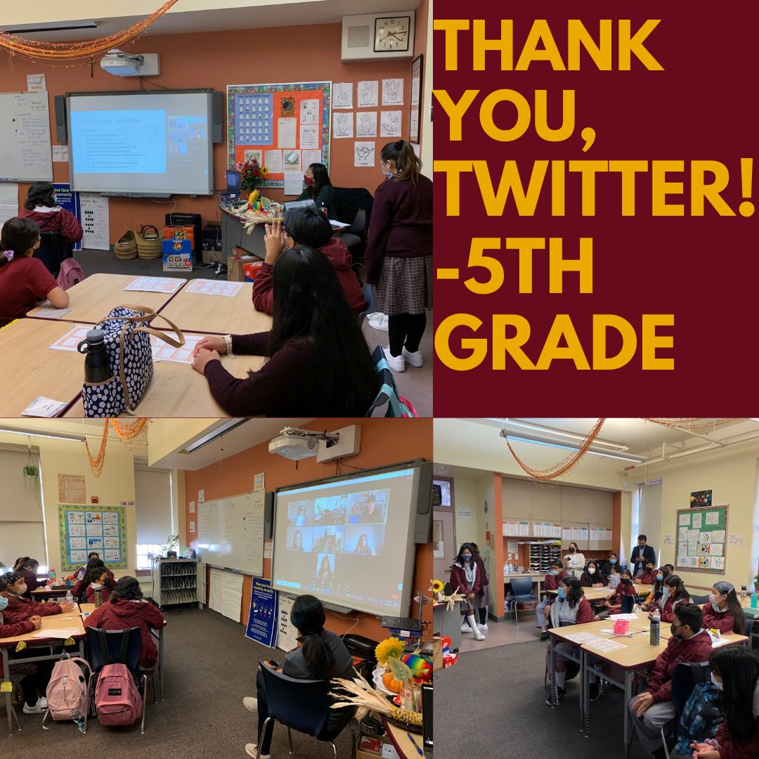 De Marillac Academy (@demarillacsf) on Twitter photo Thank you, Twitter, for spending the morning with our 5th Grade class! We had so much fun learning about your jobs at Twitter, and sharing what a "Day in the Life of a 5th grader" looks like. #TwitterForGood #TwitterForGoodDay Thank you, Twitter, for spending the morning with our 5th Grade class! We had so much fun learning about your jobs at Twitter, and sharing what a "Day in the Life of a 5th grader" looks like. #TwitterForGood #TwitterForGoodDay
