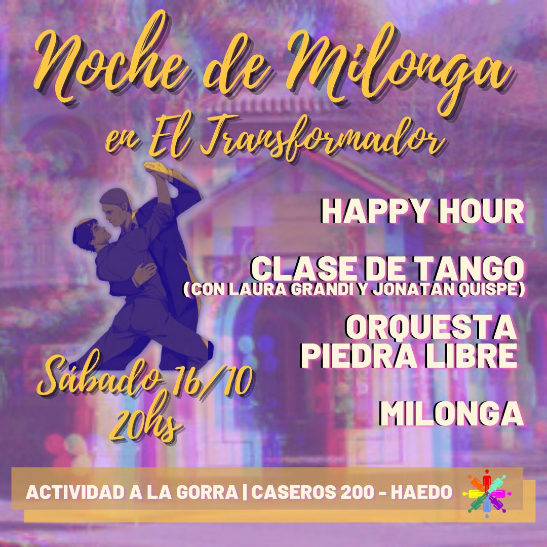 eltranfo's tweet photo. ¡QUÉ VIVA EL ABRAZO!
Mientras esperamos la expropiación definitiva, abrimos las puertas de nuestra casona para volver a encontrarnos –y con todos los cuidados-. Porque no nos quitarán la alegría de mover el cuerpo, te invitamos a bailar 
#tango #milonga #dance #haedo #casona https://t.co/V03sDGWzIp