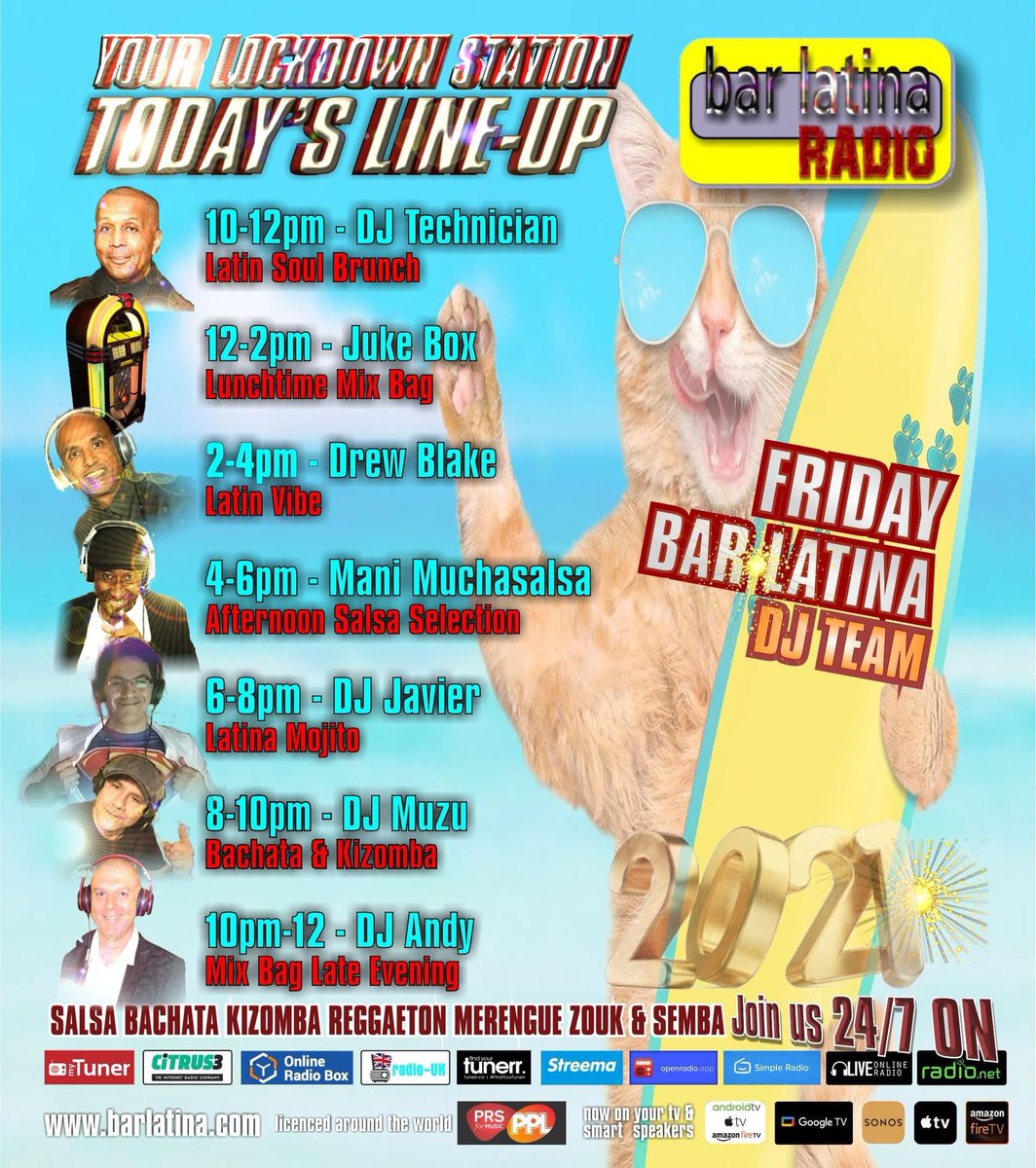 DJSalsaAndy's tweet image. Tonight on Bar Latina Radio xx