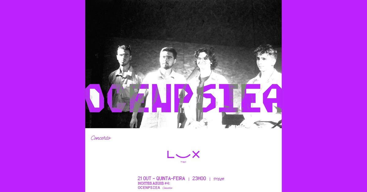 ocenpsiea's tweet photo. ATENÇÃO LISBOA!! ⚠️
Comunicado oficial para quem chama a isto “Imperial” e não “Fino”

Vamos tocar na próxima 5.ª no Lux Frágil. Venham e tragam toda a gente ❤️🌊🌊🌊

https://t.co/snZWlA7rbW https://t.co/y9bYj5EwR4