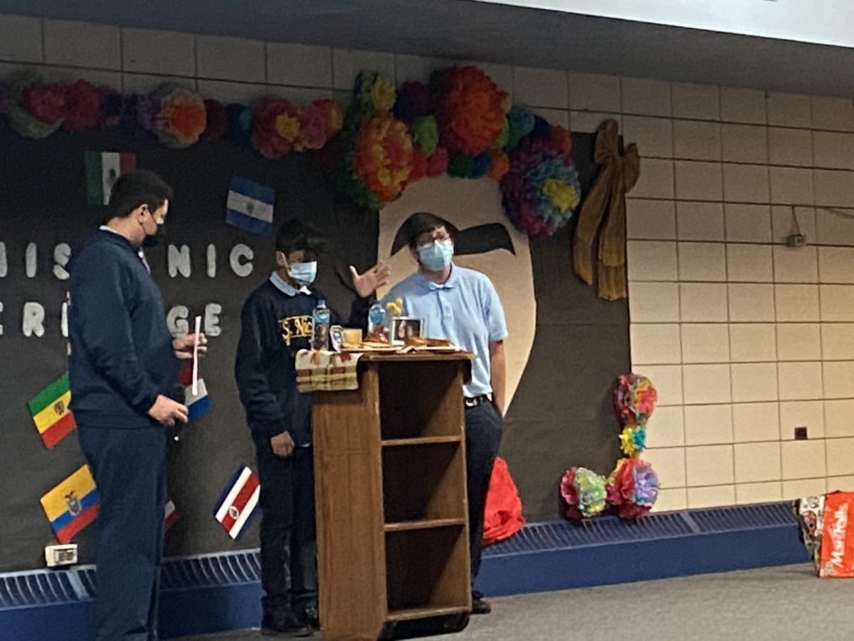 SNicksschool's tweet photo. We had a wonderful day celebrating Hispanic Heritage Month.We learned about Hispanic culture, food, and music and dance  Thank you all that participated and watched. Special thanks goes to our guests from @bigshoulderschi including our wonderful patrons, Mr. &amp; Mrs. O’Toole https://t.co/rko3jzV43Z