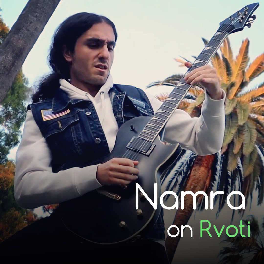 RvotiApp's tweet photo. The feature for today is Namra. Namra is a solo rock/metal project started by Arman Grigorian. On his YouTube channel he creates all types of guitar related content including covers, reactions, and his own music!

https://t.co/xCGQ9Vw2Ao https://t.co/eJ4dzt5UkQ